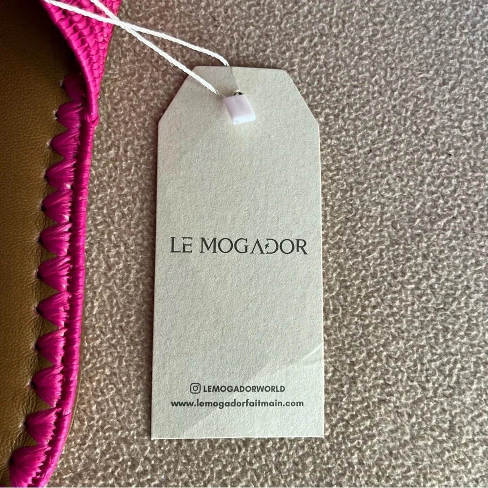 Le Mogador Taormina Mules Women’s 6.5 Fuchsia Pink Summer Beach Island Vacation - Picture 4 of 6